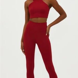 Beach Riot Rio Adia Red Waffle Set XS